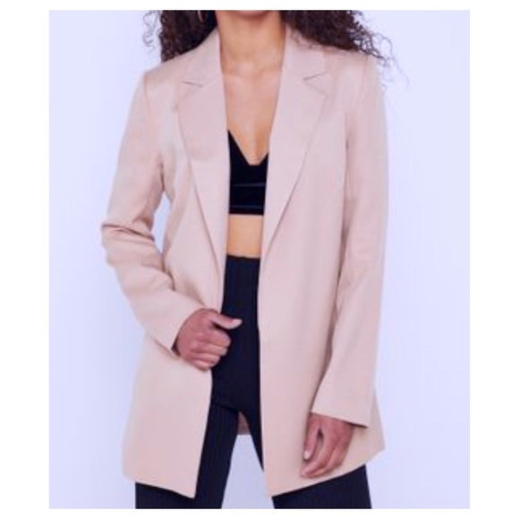 Sag Harbor Blazer Vintage Coat Rose Color Oversized Blazer Wool Blend Size 14P - Picture 3 of 12